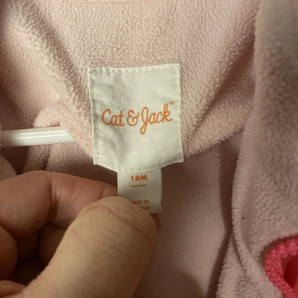 Cat & Jack 18M Toddler Pink Jacket Zippered Windbreaker